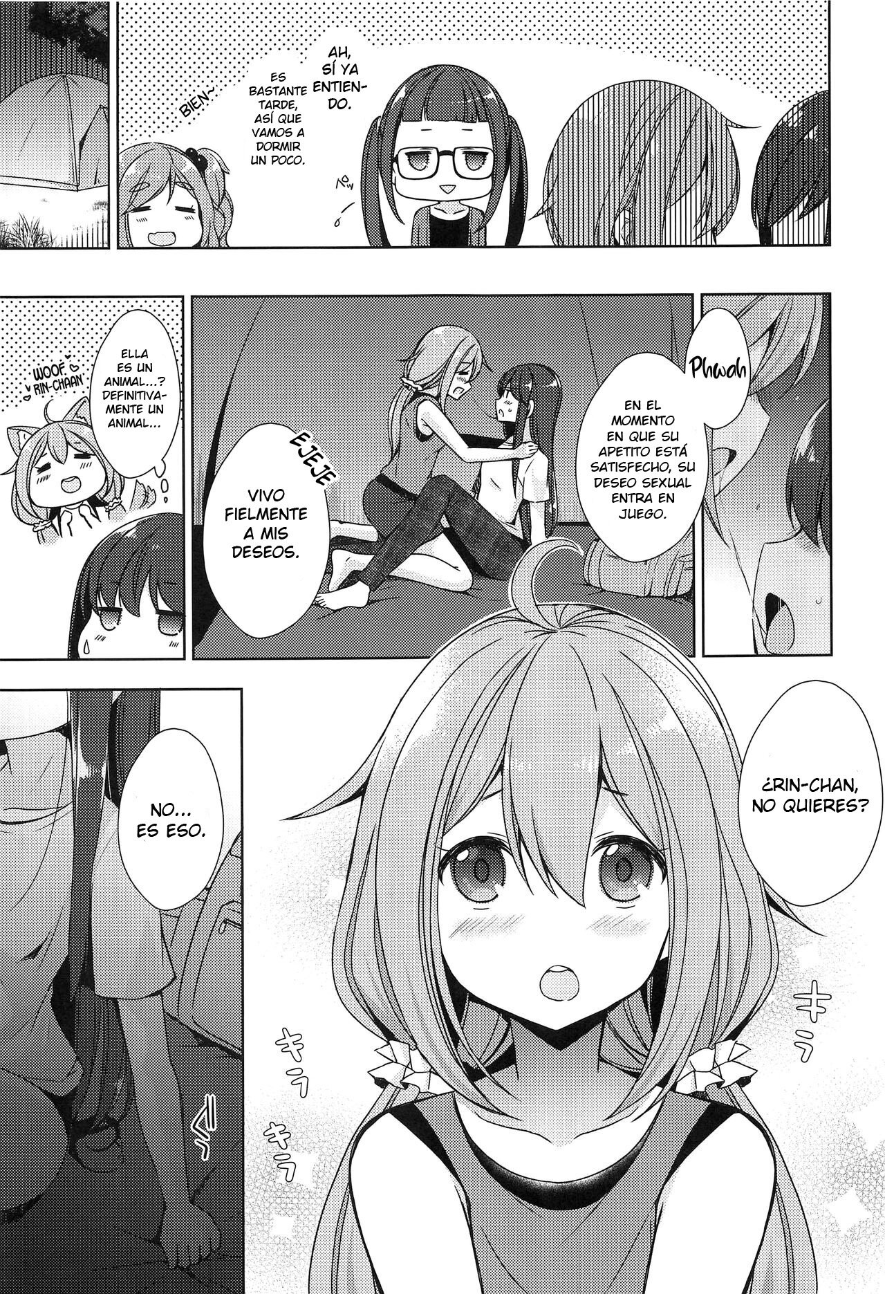 Rin to Nadeshiko ~Camp no Yoru wa Hen~ | Rin y Nadeshiko ~Noche de campamento~ page 5 full