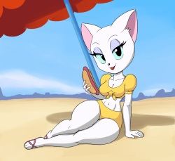 Toodles Galore  - 1947 Salt Water Tabby - Yellow Swimsuit