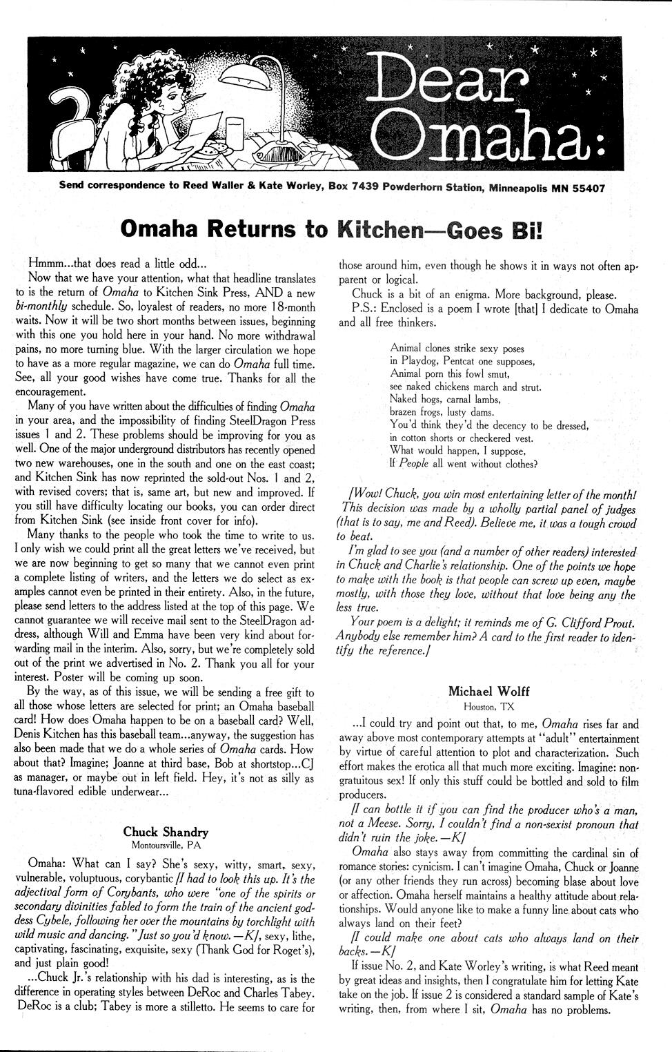 Omaha: The Cat Dancer #03 page 2 full