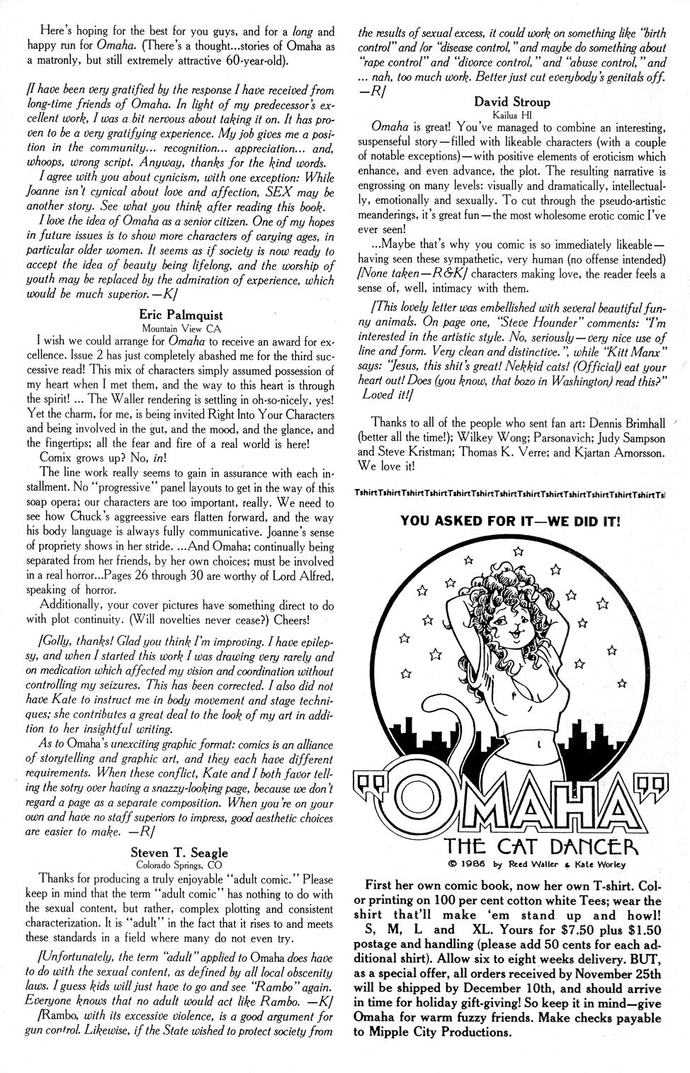 Omaha: The Cat Dancer #03 page 3 full