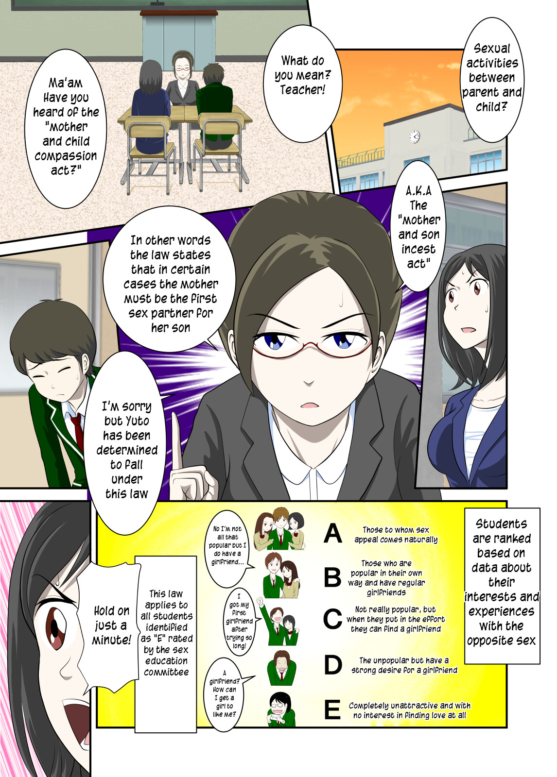 Toaru Jijou kara SEX Suru Hame ni Nari, Hontou ni Hamechatta Toaru Oyako no Ohanashi | Mother and son pushed into having sex... page 6 full