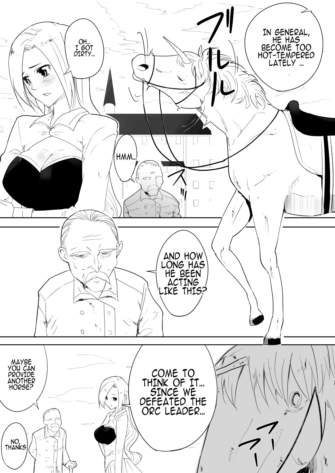 Aiba ni Hamerareta Onna Kishi | Female knight who fucked by her own steed page 8 full