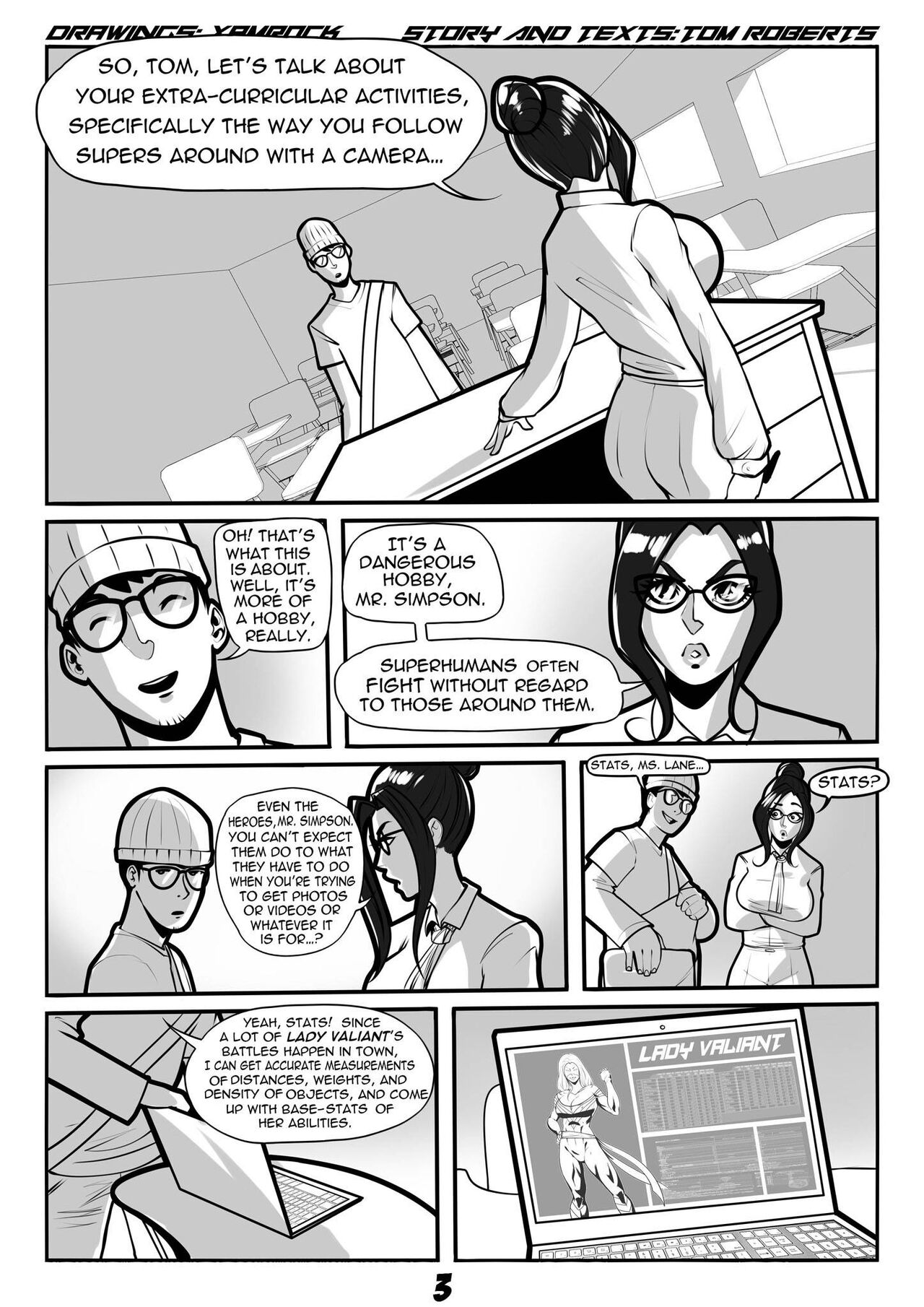 Lady Valiant Main Comic page 4 full