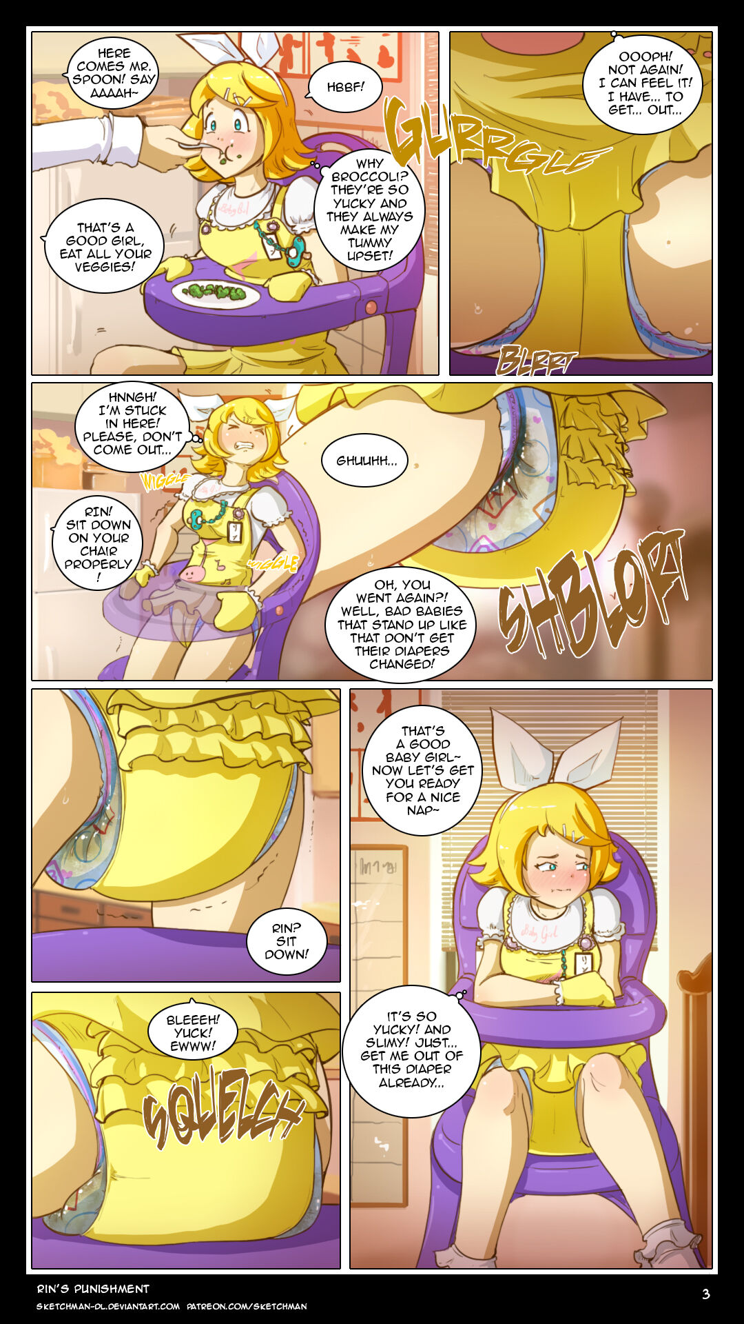 Comm: Rin's punishment page 3 full