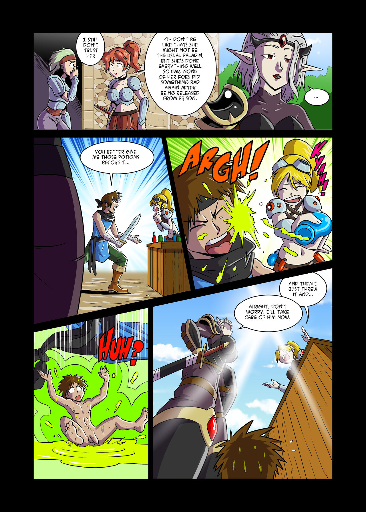Drow Paladin page 1 full