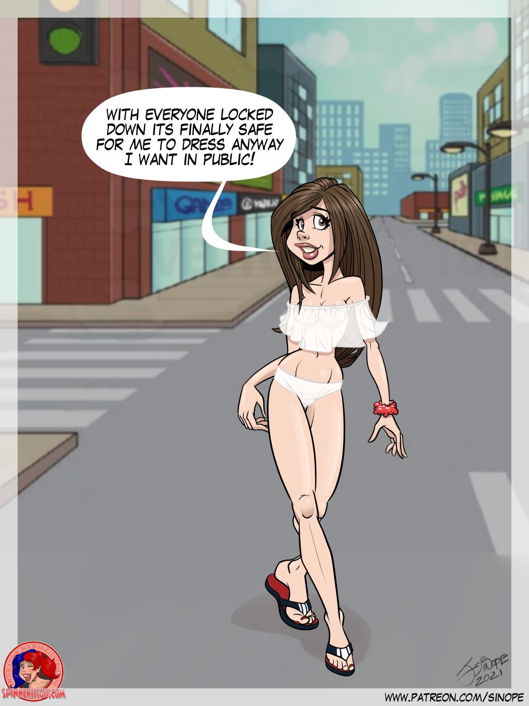 Little Lorna in Spa Day page 1 full