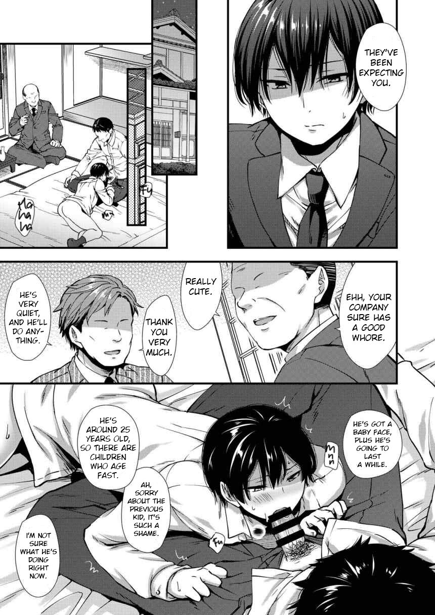Makura Eigyou Tantou Dougan Commushou Shachiku-kun | The Socially Anxious Baby-faced Corporate Slave in the Whore Department page 9 full