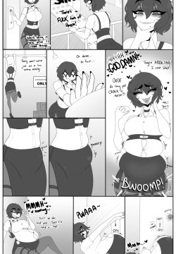 Vani in a donut factory