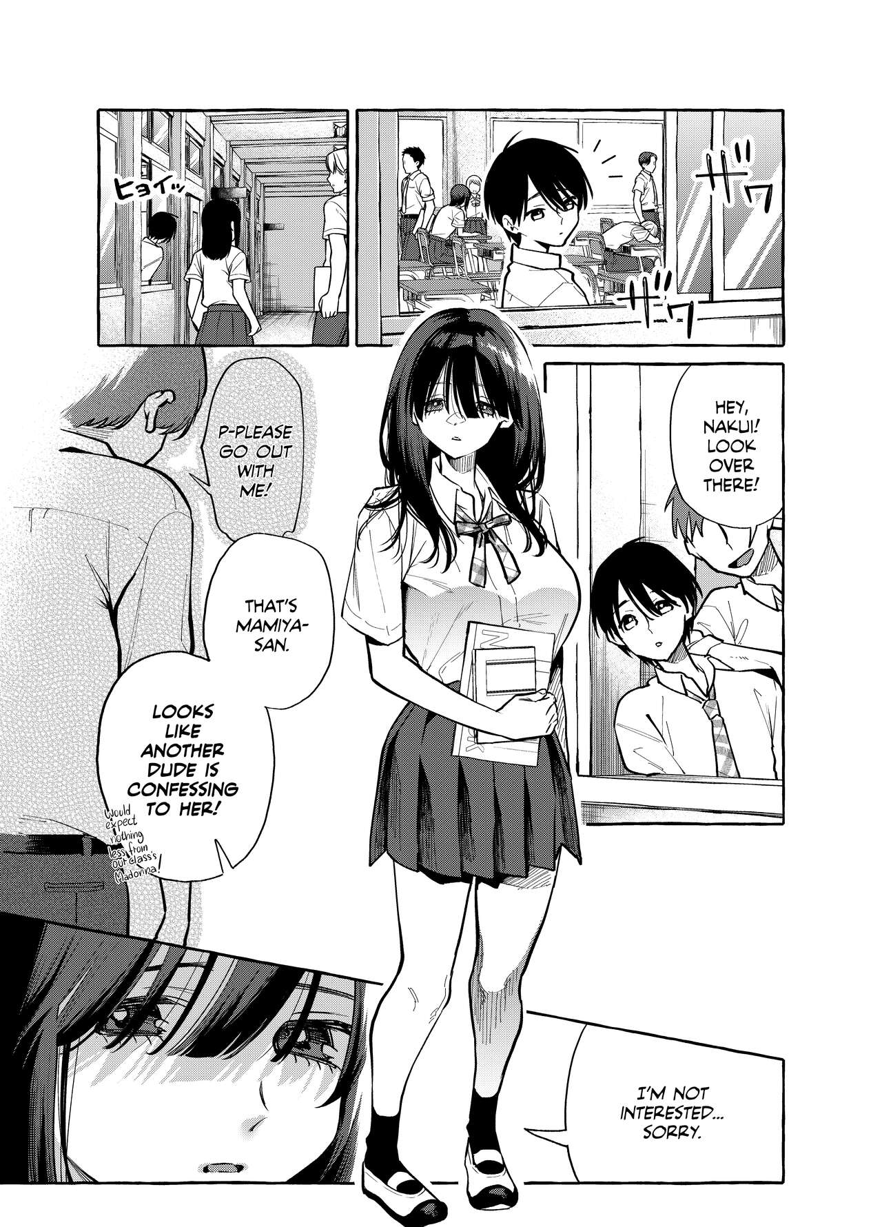 Tonari no Seki no Mamiya-san - Mamiya shows off her boobs. page 2 full