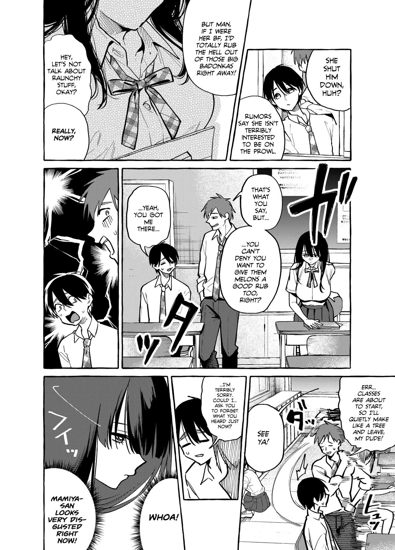 Tonari no Seki no Mamiya-san - Mamiya shows off her boobs. page 3 full