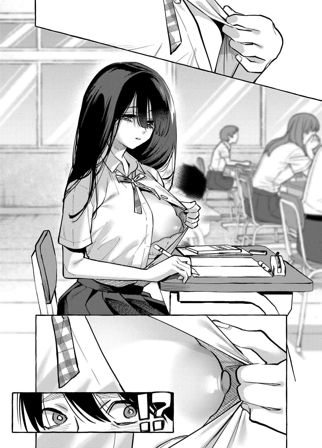 Tonari no Seki no Mamiya-san - Mamiya shows off her boobs. page 5 full
