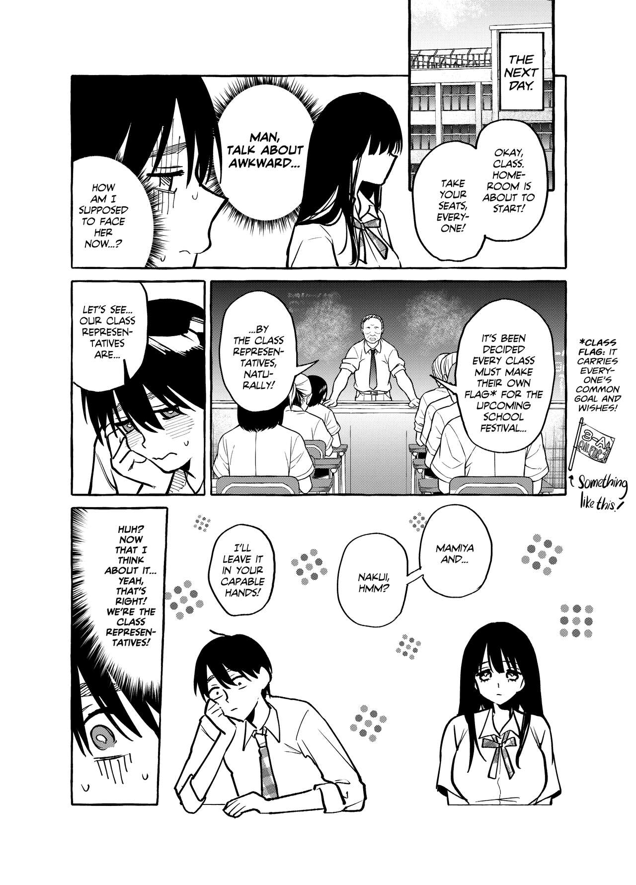 Tonari no Seki no Mamiya-san - Mamiya shows off her boobs. page 9 full