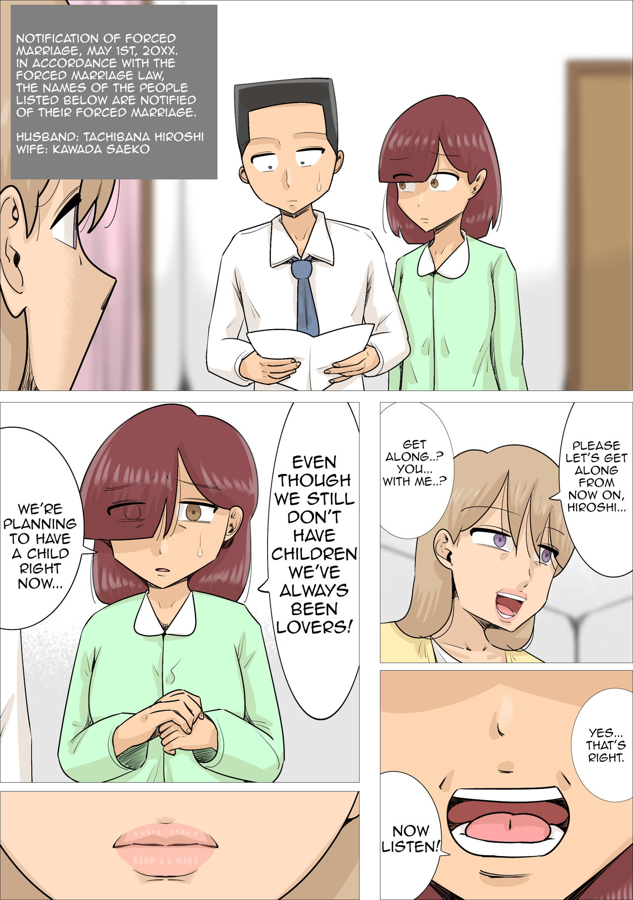 Kyouseiteki ni Jukujo to Kekkon Kozukuri Saserareru Watashi no Kareshi|My Boyfriend is Forced to Marry an Older Woman and Have a Child with Her page 9 full