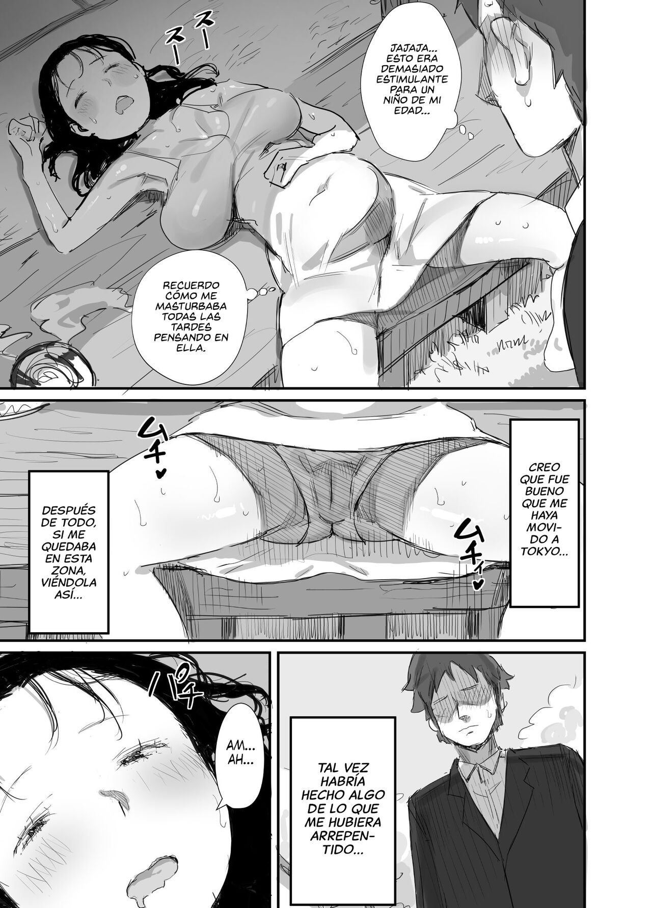 Natsu to Oba-san 2 | Verano con una Mujer Mayor  2 page 3 full