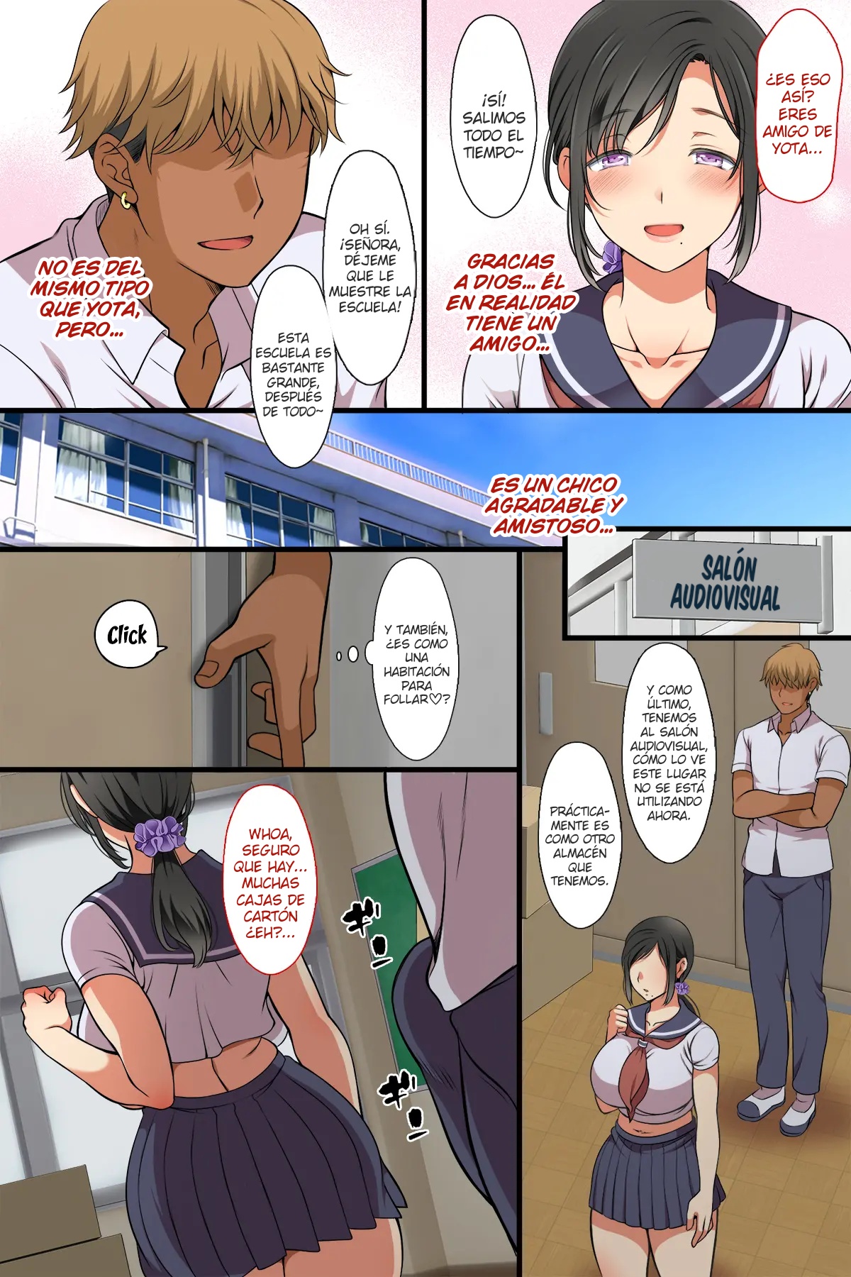 Hitozuma ga Classmate ni!? | ¡UNA MILF QUE SE CONVIRTIÓ EN UNA COMPAÑERA DE CLASE! page 12 full