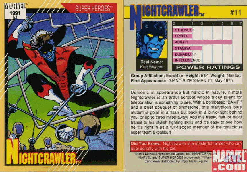 Marvel Universe II Cards page 11 full