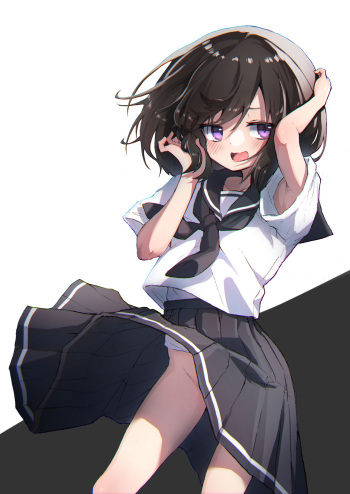 [Amethyst Darkness (Erocchi)] GIRL - Kouhai Kanojo Soushuuhen II cover