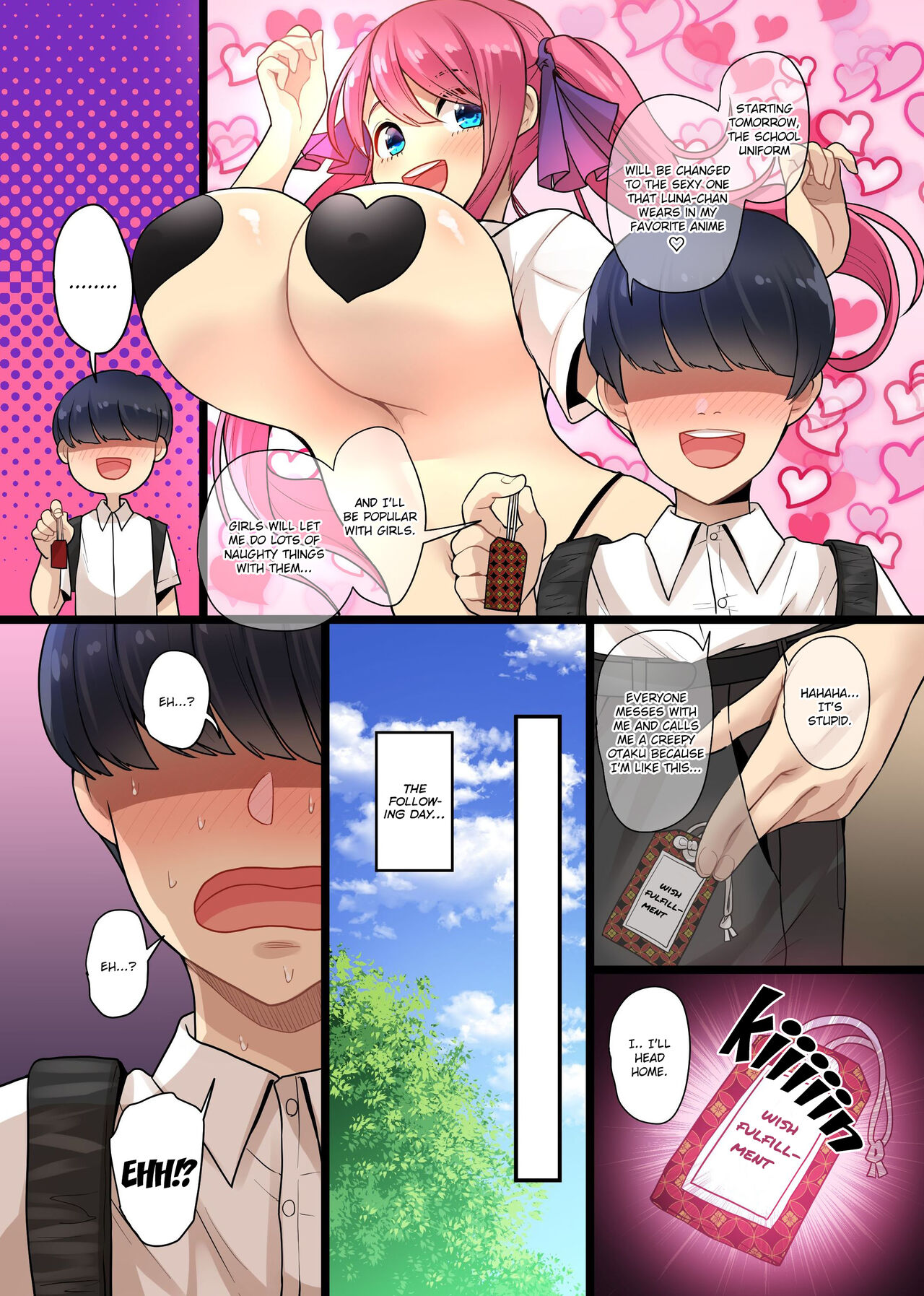 Eroi Negai ga Kanaimasu! Genjitsu Settei ga Kaerechau Omamori de Class no Bakunyuu mo Tannin no Kentsuana mo Gal mo Gakuenchuu no Joshi o Zenin Onaho-ka page 4 full