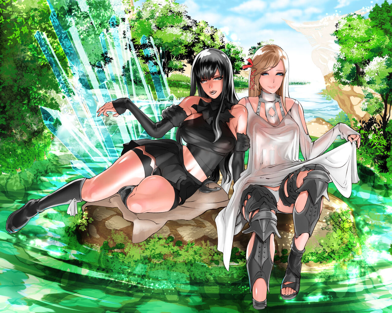 FutaRaid Zeroshiki - Kuro Gal VS Shiro Gal | FutaRaid Zeroshiki - The Girl In Black vs The Girl In White page 1 full