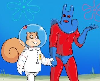 [b-intend] Sandy x Man Ray (Spongebob Squarepants) cover