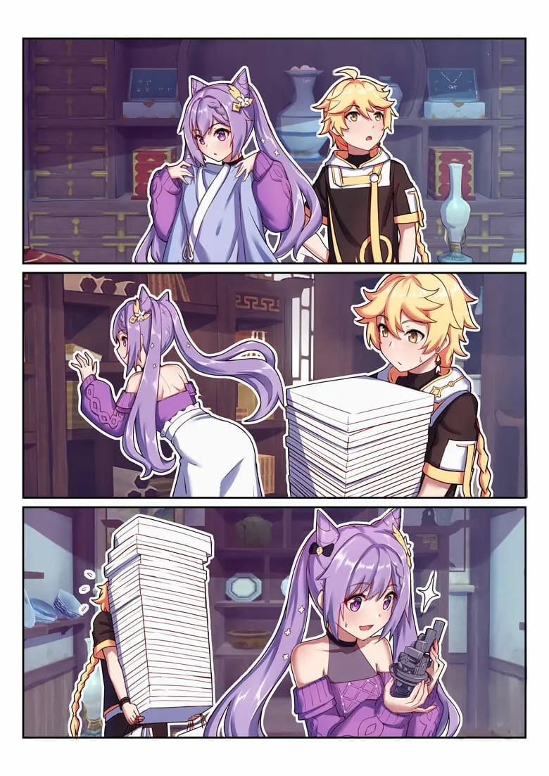 Keqing's Date With The Traveler | La cita de Keching con el viajero page 3 full