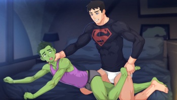 [Suiton00] Young Justice - Superboy X Beast Boy #1 cover