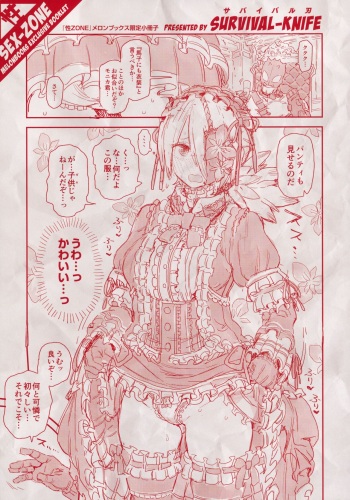 [Survival Knife] Sei ZONE - SEX ZONE Melonbooks Tokuten 4P Leaflet cover