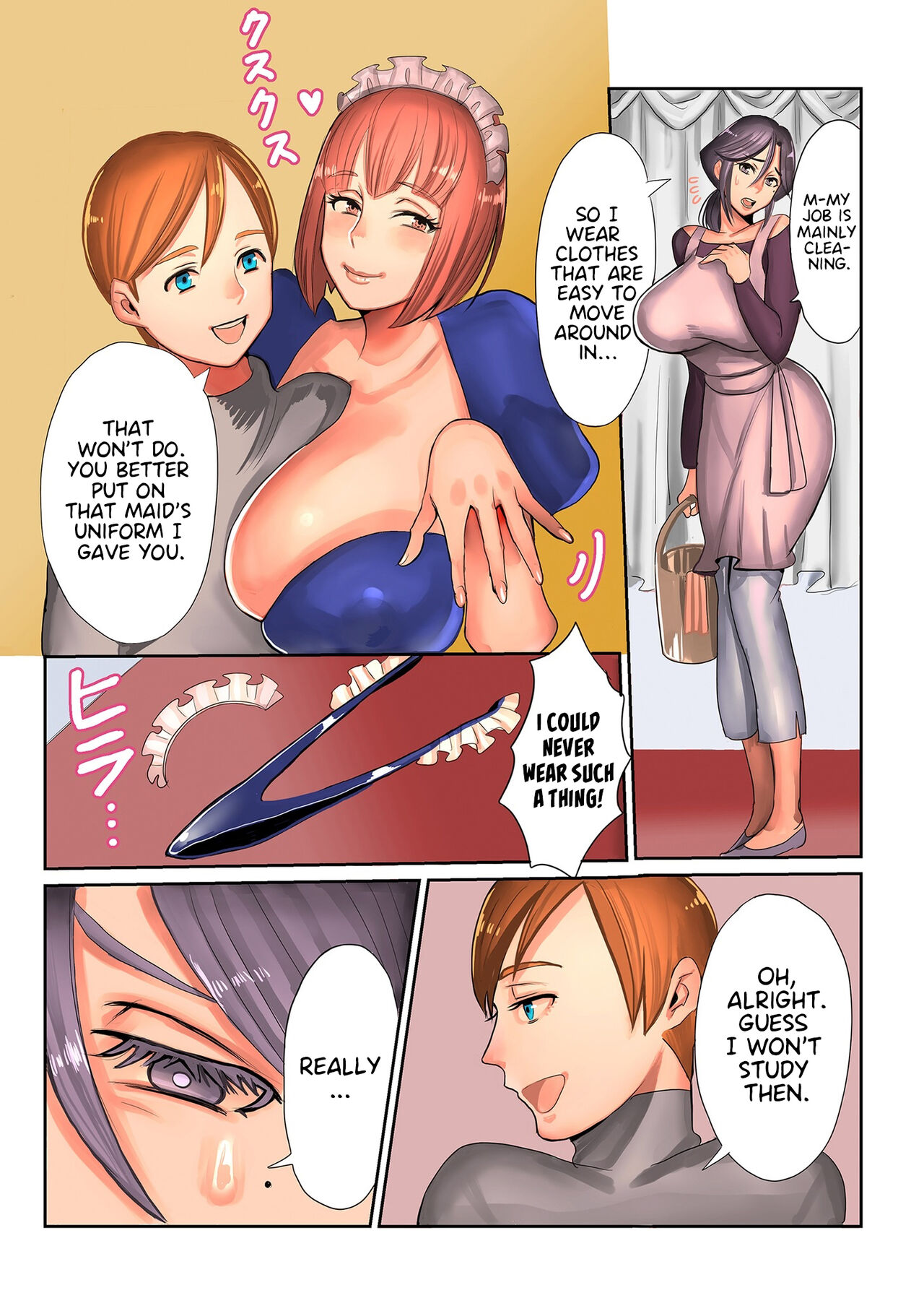 Obachan to Boku Dai 2 Wa Boku ga Ageta Meido Fuku | Auntie and I Chapter 2 The Maid's Uniform I Gave page 3 full