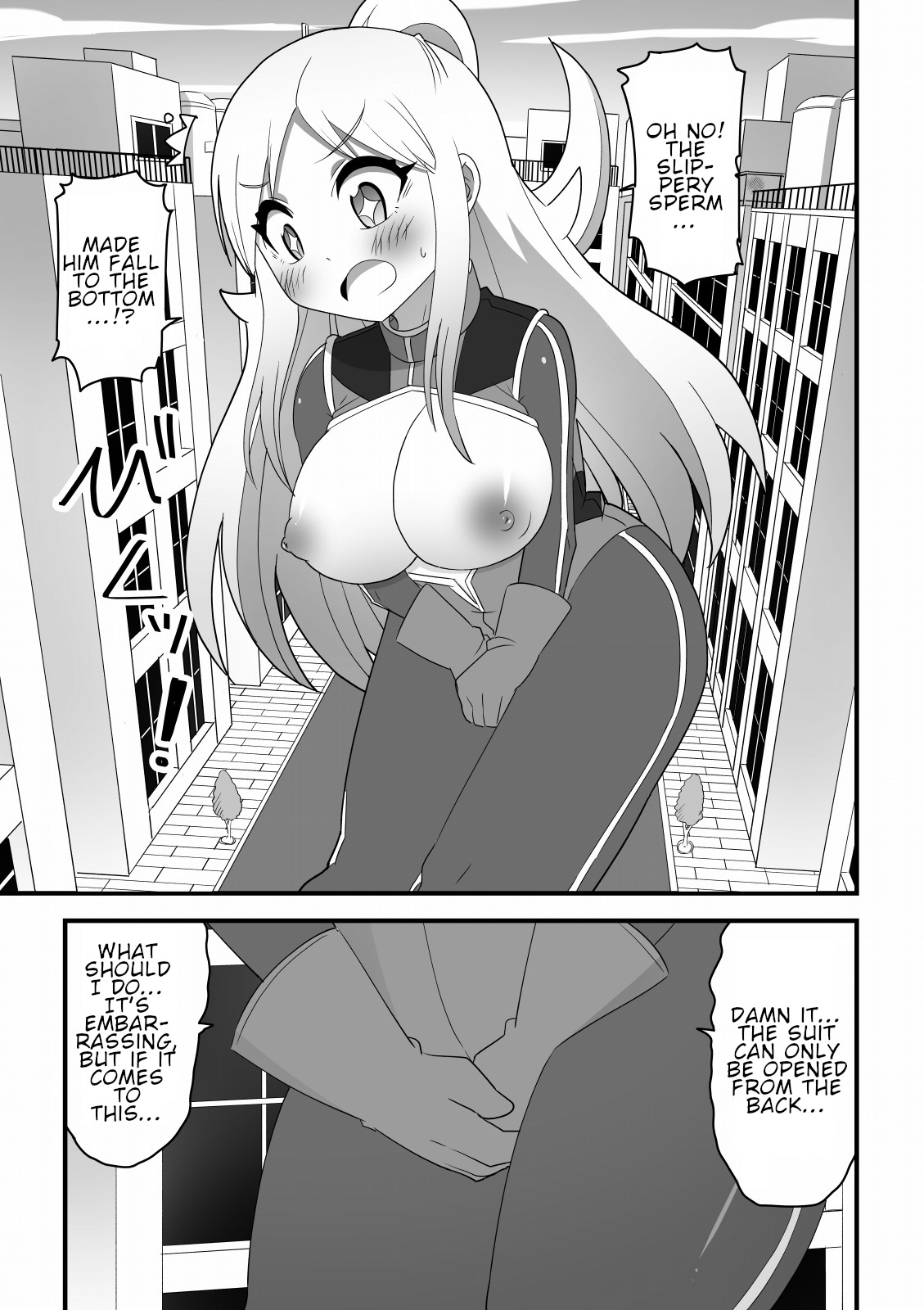 Kyodai Henshin Hero Onee-san no Sentou Suit ni Shounen ga Haicchatta Hanashi | Boy Enters an Older Girl's Giant Transforming Heroine Battle Suit page 11 full