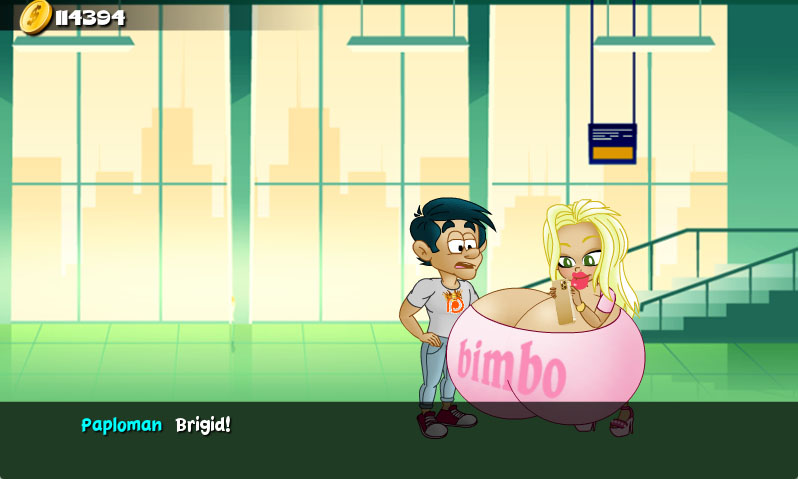 Hungry Girls Game: Brigid's Bubbly Bimbofication #3 page 6 full