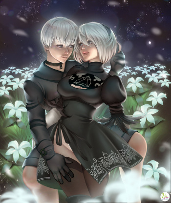 [Didi Esmeralda] 2B - 9S | Nier:Automata cover
