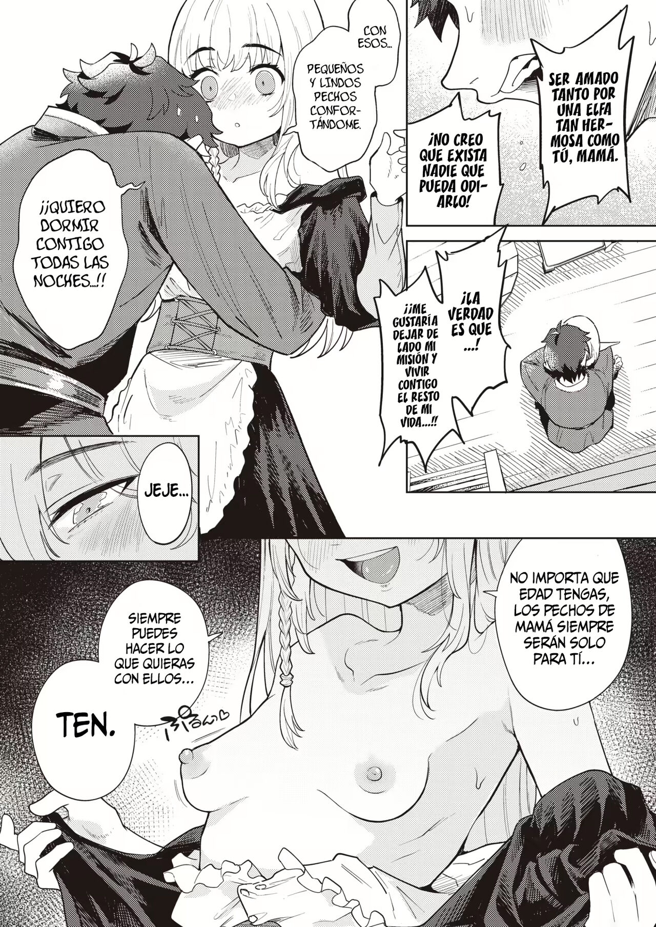 Mama Elf ni Aisaresugite Bouken ni Deraremasen! | ¡Mi adoptiva mamá elfa me ama tanto que no puedo irme de aventura! page 11 full