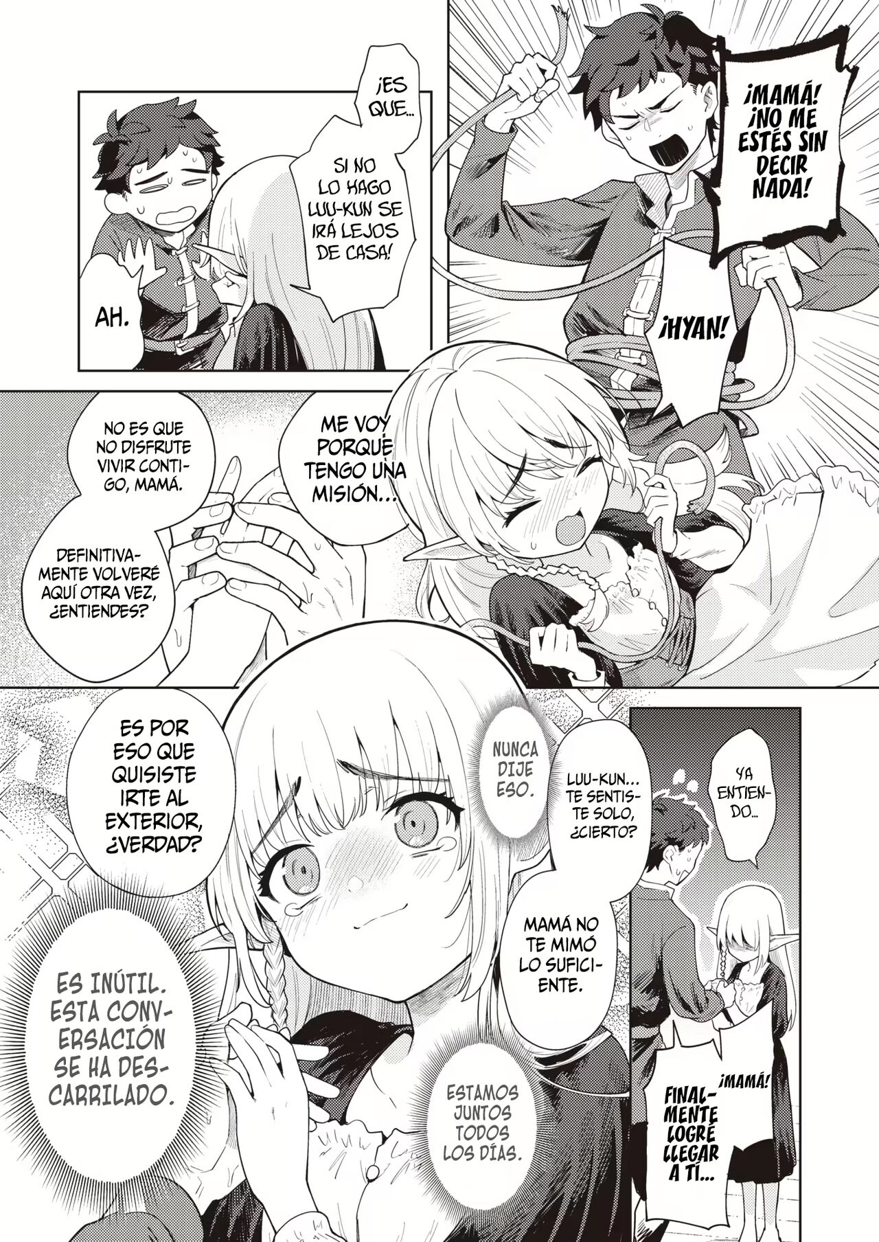 Mama Elf ni Aisaresugite Bouken ni Deraremasen! | ¡Mi adoptiva mamá elfa me ama tanto que no puedo irme de aventura! page 5 full