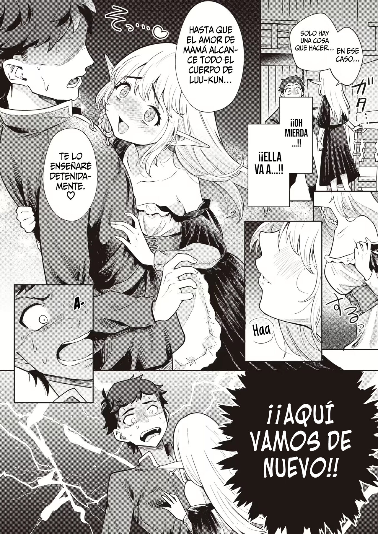 Mama Elf ni Aisaresugite Bouken ni Deraremasen! | ¡Mi adoptiva mamá elfa me ama tanto que no puedo irme de aventura! page 6 full