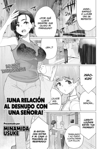 [Minamida Usuke] Oba-san to Hadaka no Otsukiai! |  ¡Una Relación Al Desnudo Con Una Señora!  (COMIC HOTMiLK Koime Vol. 35) [Spanish] [Shirosaki Scans] cover