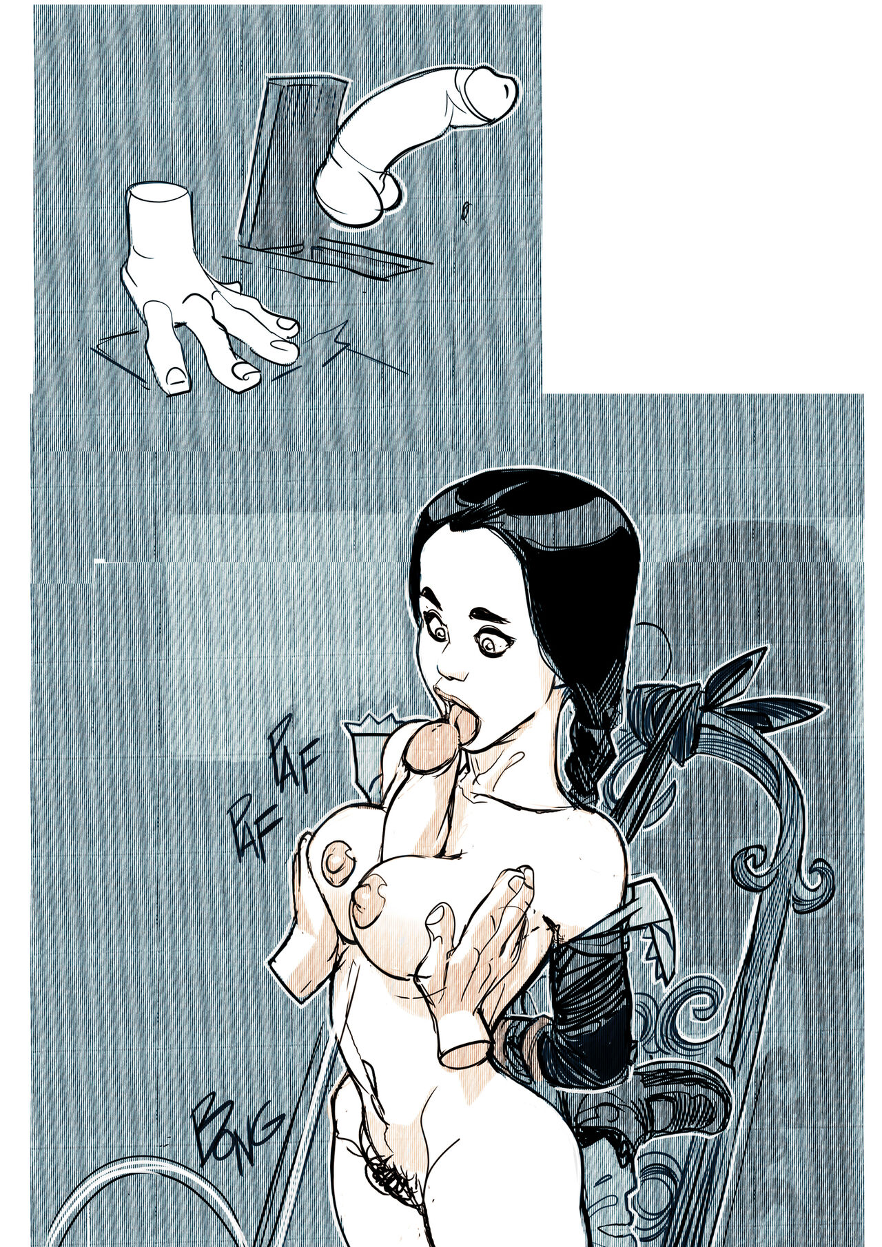 A Wednesday Addams Comic page 7 full