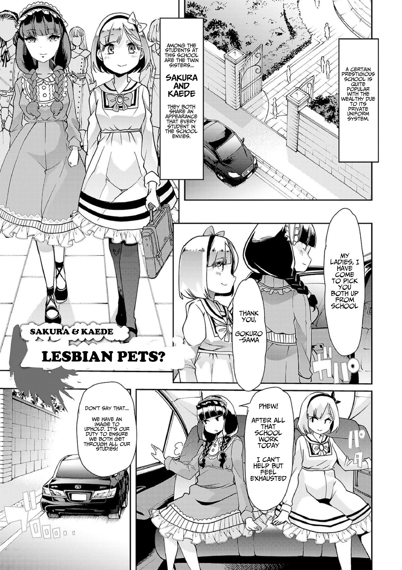 Sakura & Kaede: Lesbian Pets? - How do you like Diaper girl? page 1 full