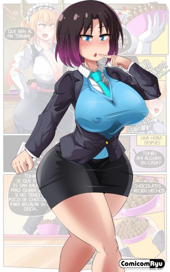 [Comicom-Ryu] Elma en la oficina (Kobayashi-san-chi no Maid Dragon) cover