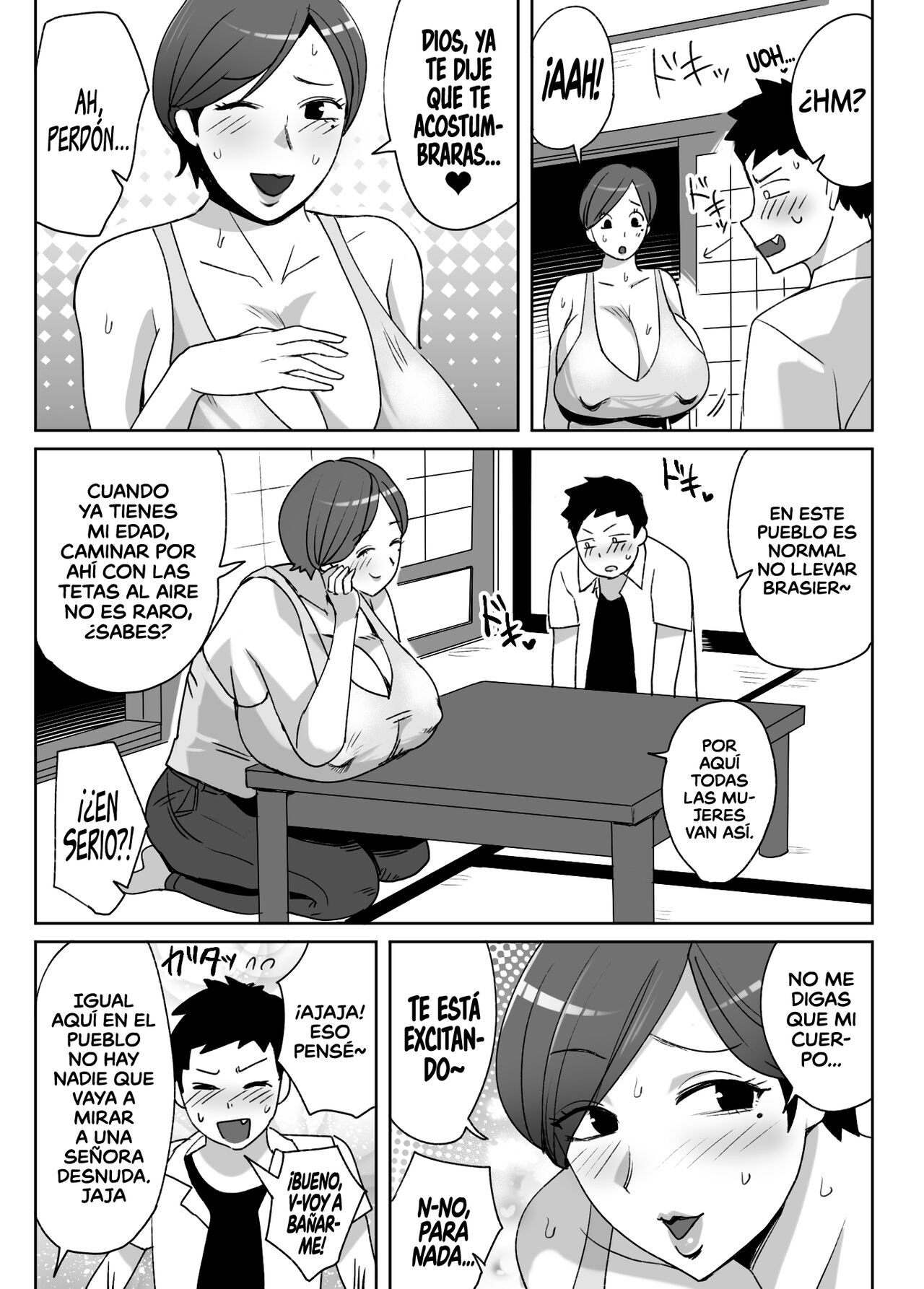 Jibun no Bakunyuu Body ga Eroito Omottenai Inaka no Obasan ni Hatsujou Shite Shimatta Boku | Me follé a mi tía del campo que no sabía que estaba bien buena ni que tenía semejantes magumbos page 6 full