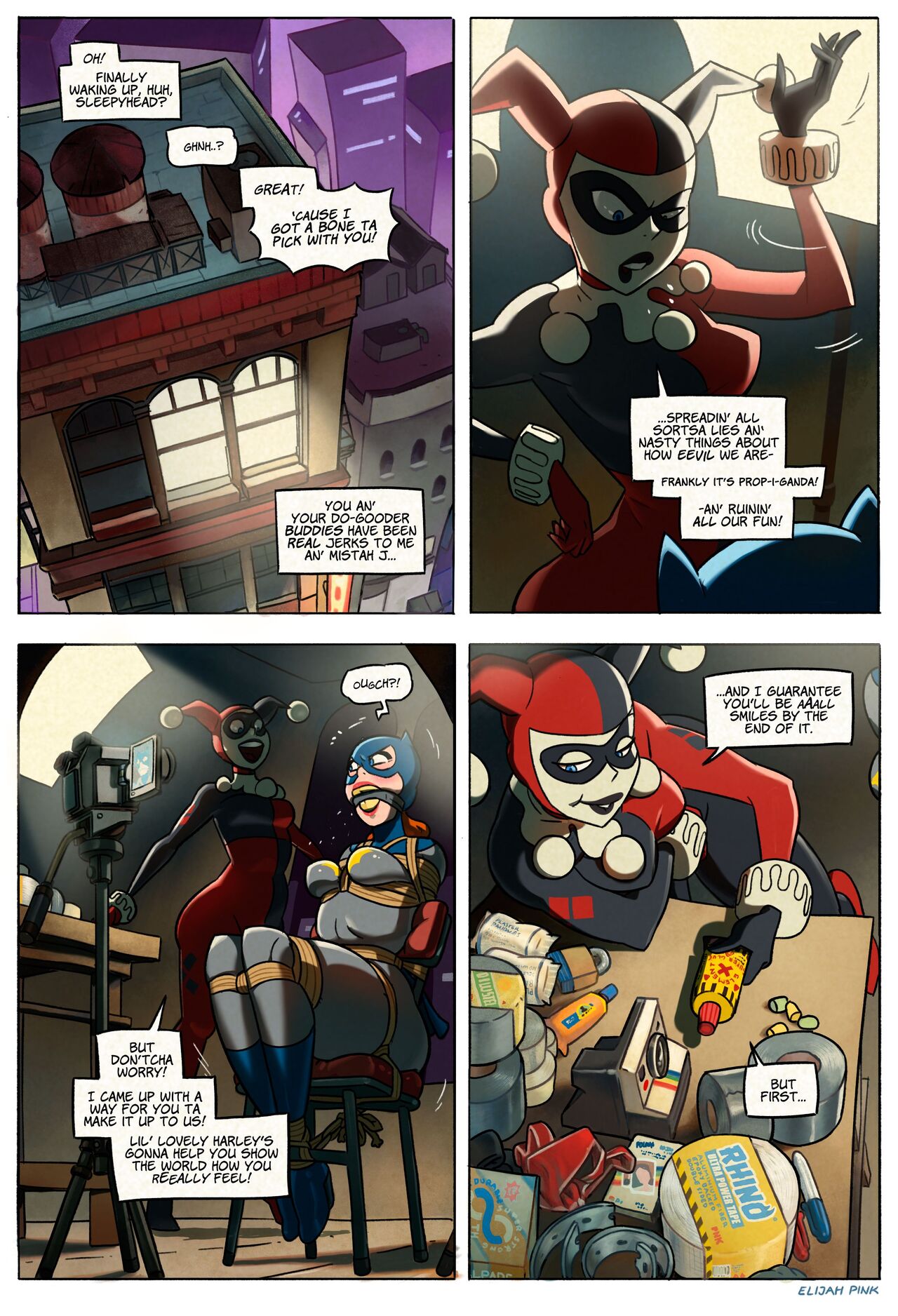 Harley Quinn mini comic page 1 full