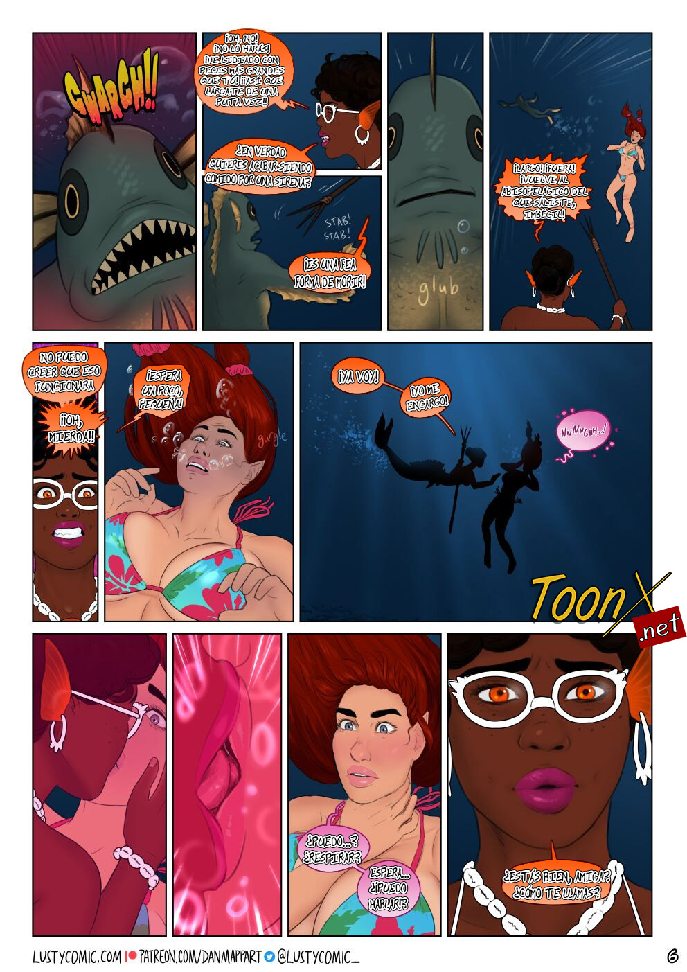 Lusty and the Mermaid page 6 full