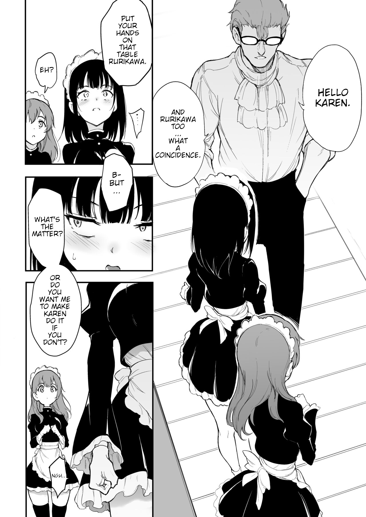 Maid Kyouiku. 3 -Botsuraku Kizoku Rurikawa Tsubaki- page 12 full