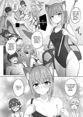 [Marugoshi] Shiroko to Mizugi Ecchi (Blue Archive) [English] [SML] cover