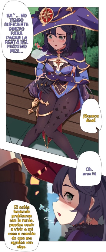 [AngryKuma] Mona Manga (Genshin Impact)  [Spanish] [Nameless2] cover