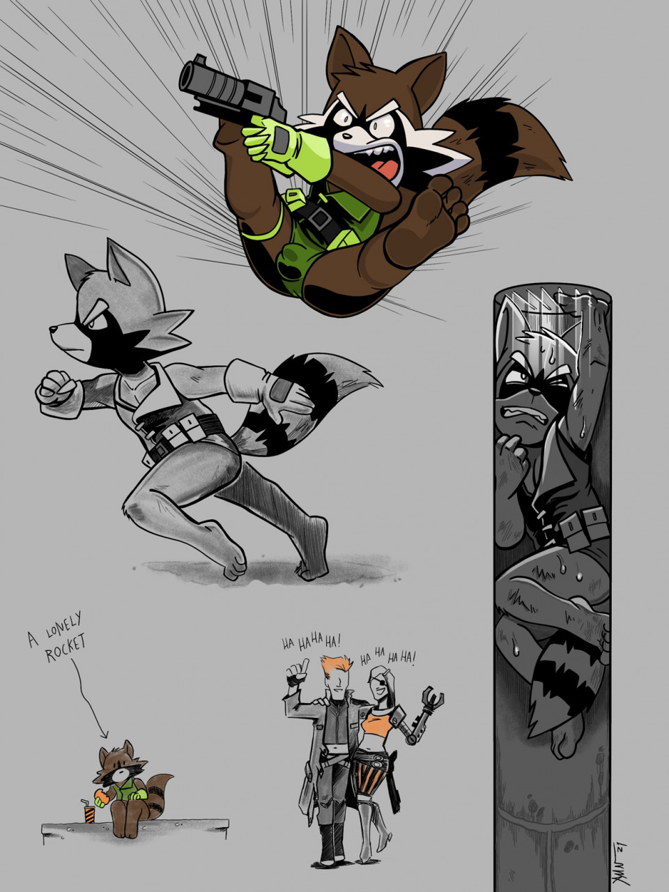 Rocket Raccoon Retro Comic page 11 full