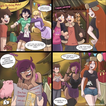 [HermitMoth] Dipper gets a slice of goth cake cover