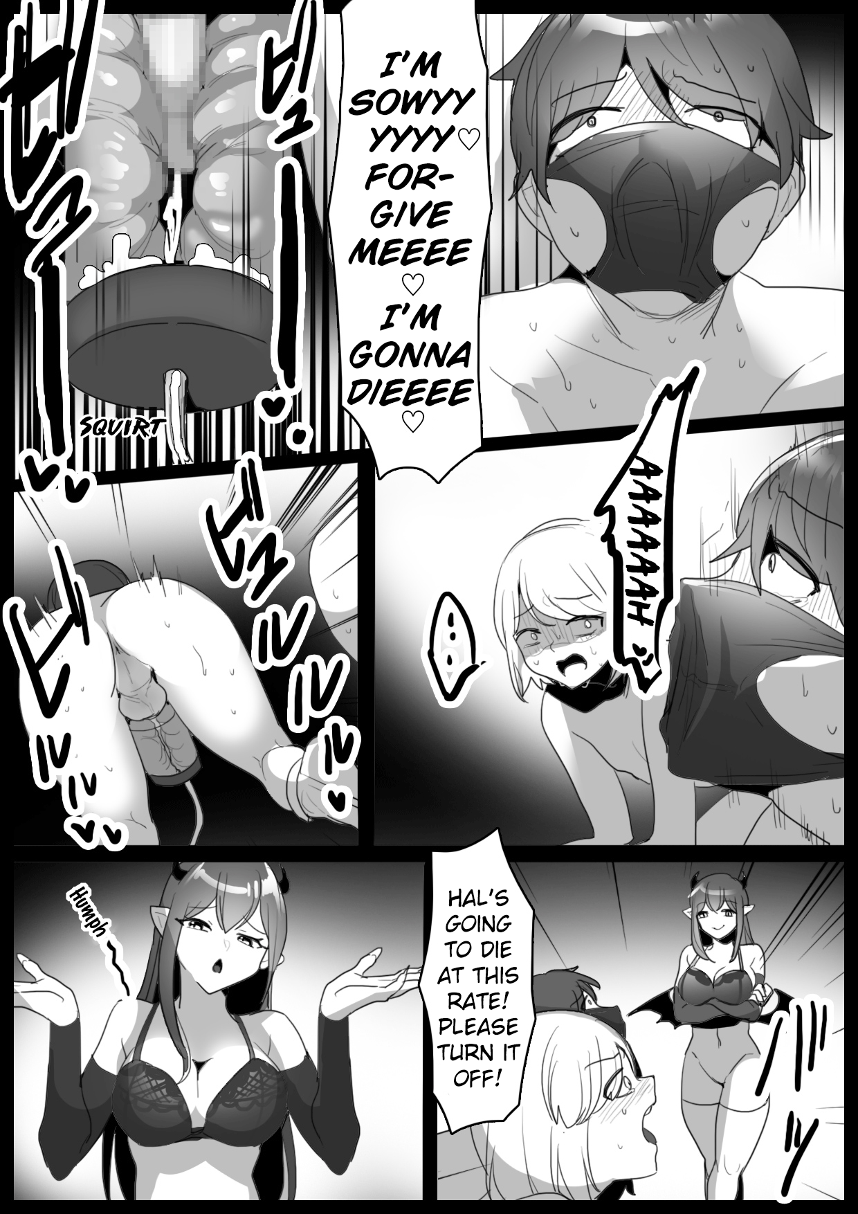 Sakubatsu ~Succubus Shimai ni Kachiku ni sarete Ochinchin o Shiborasechau Ohanashi~ | Sakubatsu ~Turned into Livestock and Getting our Penises Milked by Succubus Sisters~ page 11 full