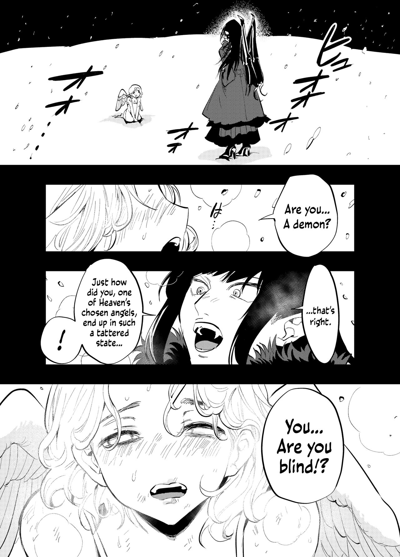 Futanari Akuma to Moumoku Tenshi | Futanari Devil and the Blind Angel page 2 full