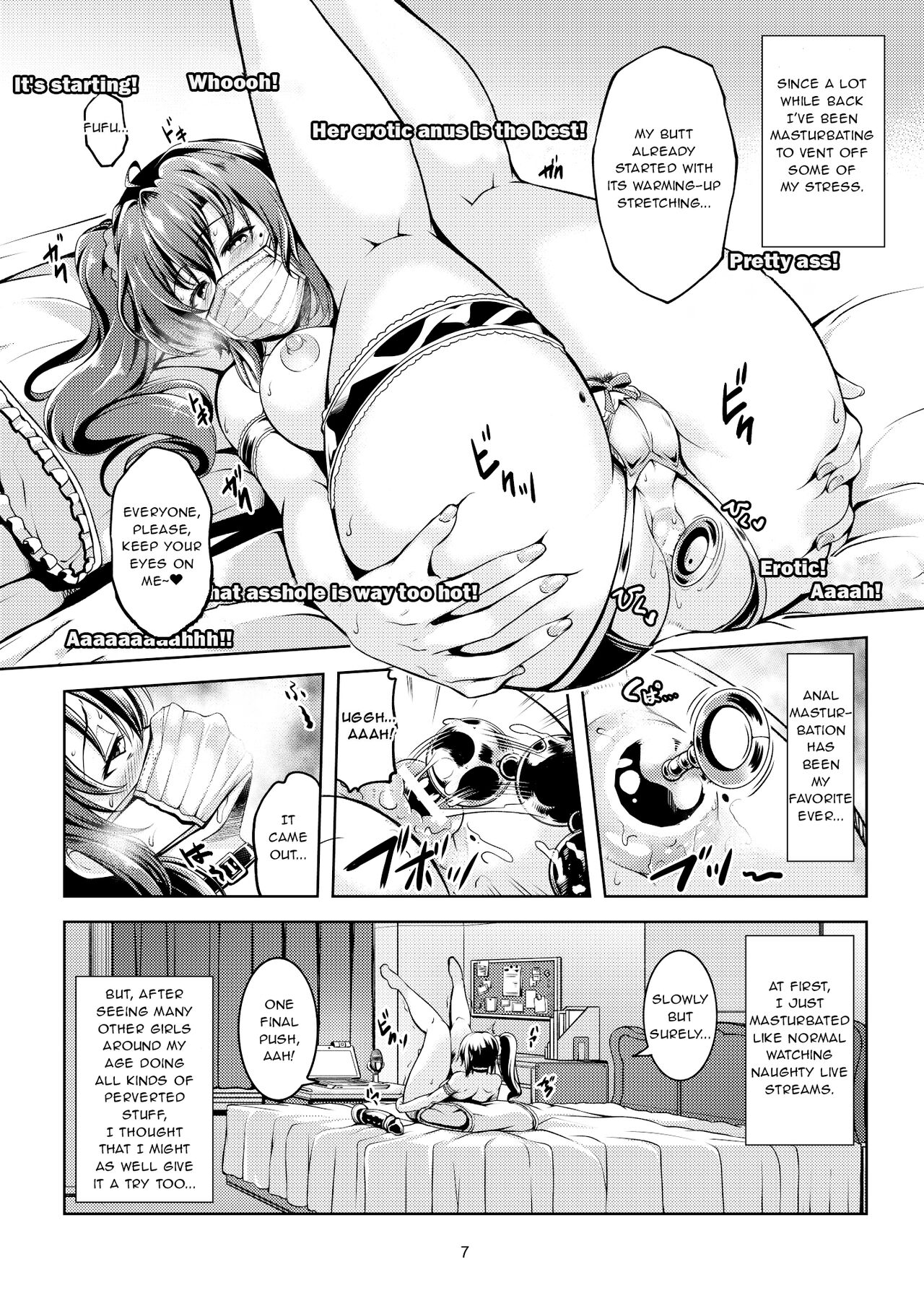 Uraaka Liver Take 1 Kyouhaku! Kouochi Seitokaichou -Yukino Kanami- | Darkside Streamer Take 1 Blackmail! The Fall of the Anal Maniac Student Council President -Yukino Kanami- page 11 full