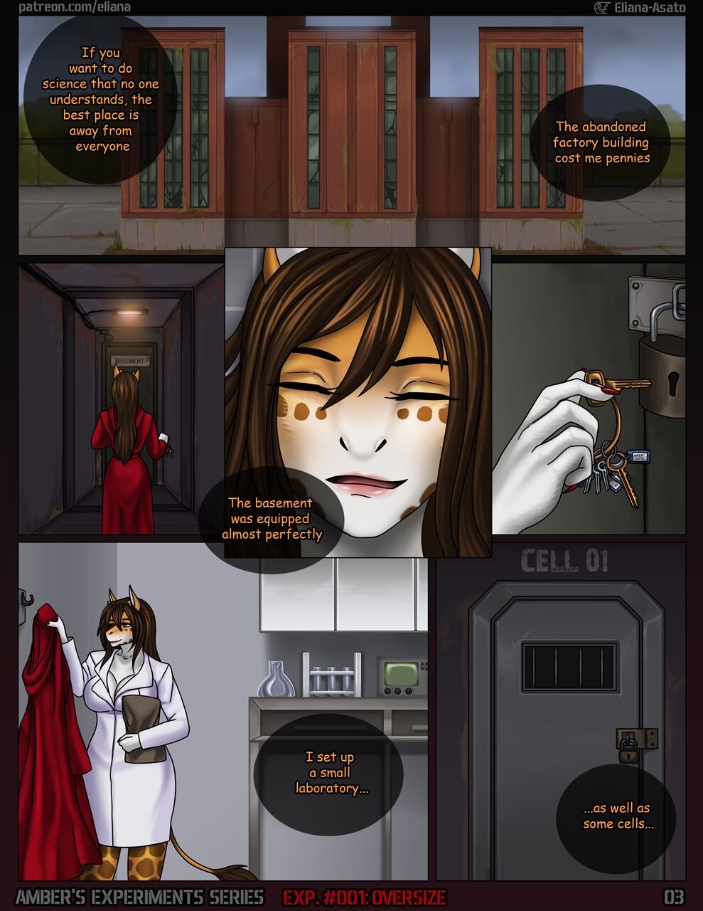 Amber's Experiments. Experiment #001. Oversize page 4 full